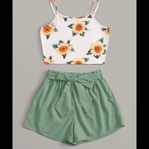 Sunflower short set